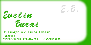 evelin burai business card